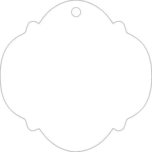 Elliptical Ornament Sublimation Blank