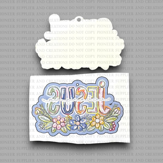 Victory In Jesus Car Charm Sublimation Blank | PP