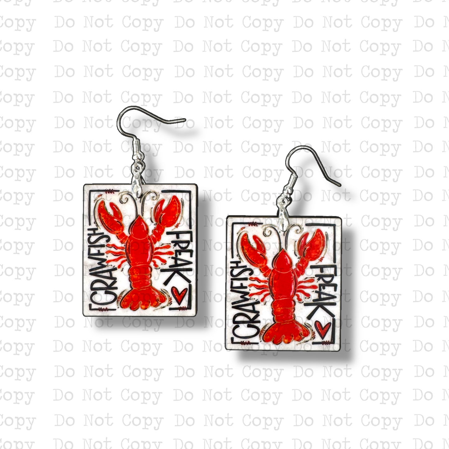 Crawfish Freak Earring Sublimation Blank Kit