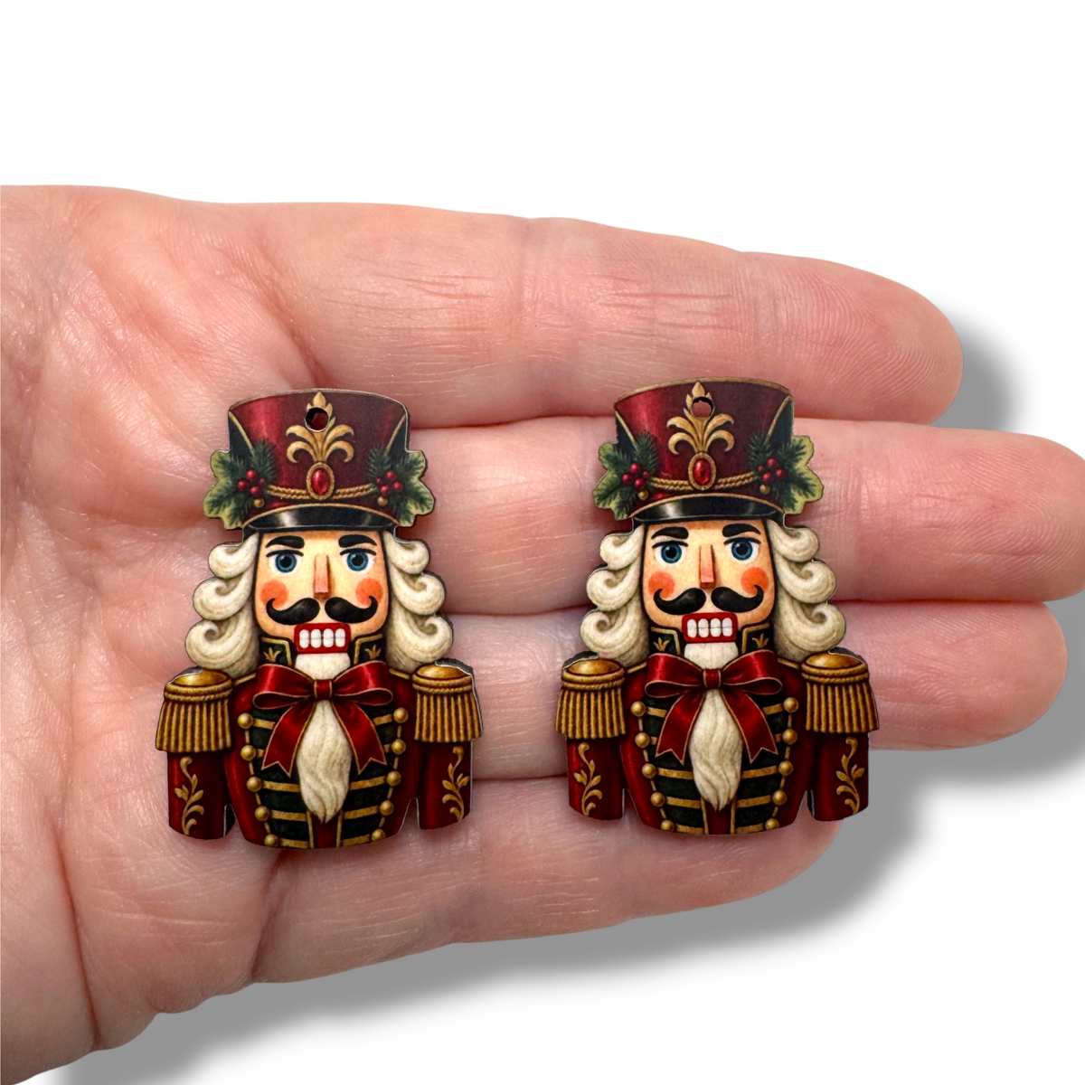 Traditional Nutcracker King Earring Sublimation Blanks