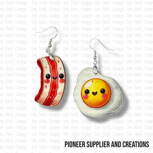 Bacon To My Eggs Earring Sublimation Blanks Kit | Exclusive