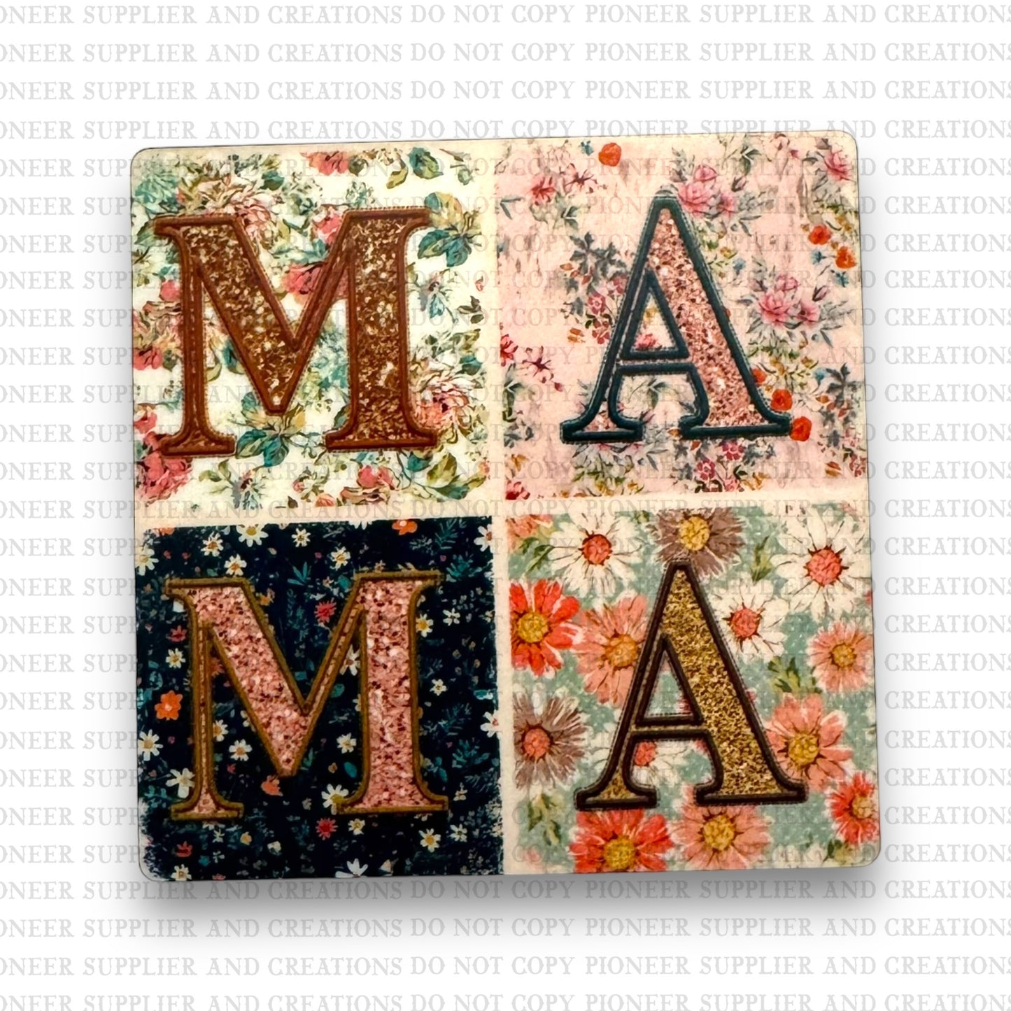 Vintage MAMA Magnet Sublimation Blank Kit
