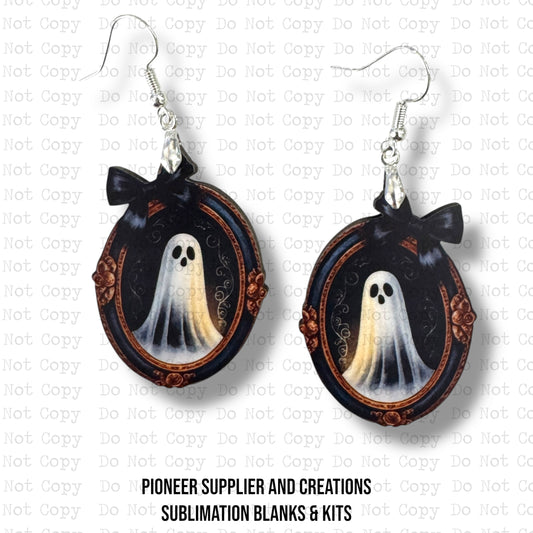 Ghost Frame Earring Sublimation Blank Kit