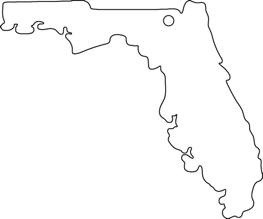 Florida Ornament Sublimation Blank