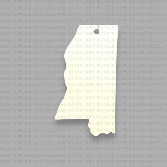 Mississippi Ornament Sublimation Blank