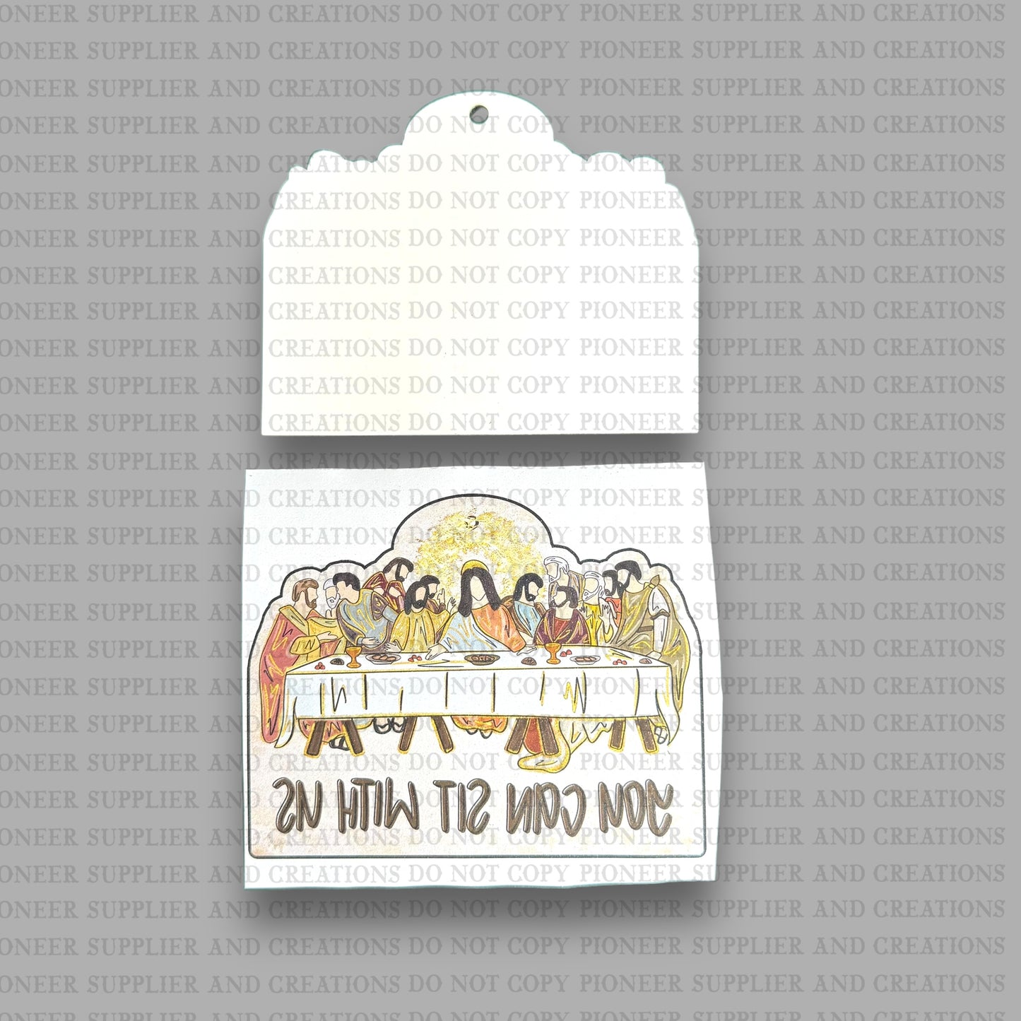 You Can Sit With Us Ornament Sublimation Blank