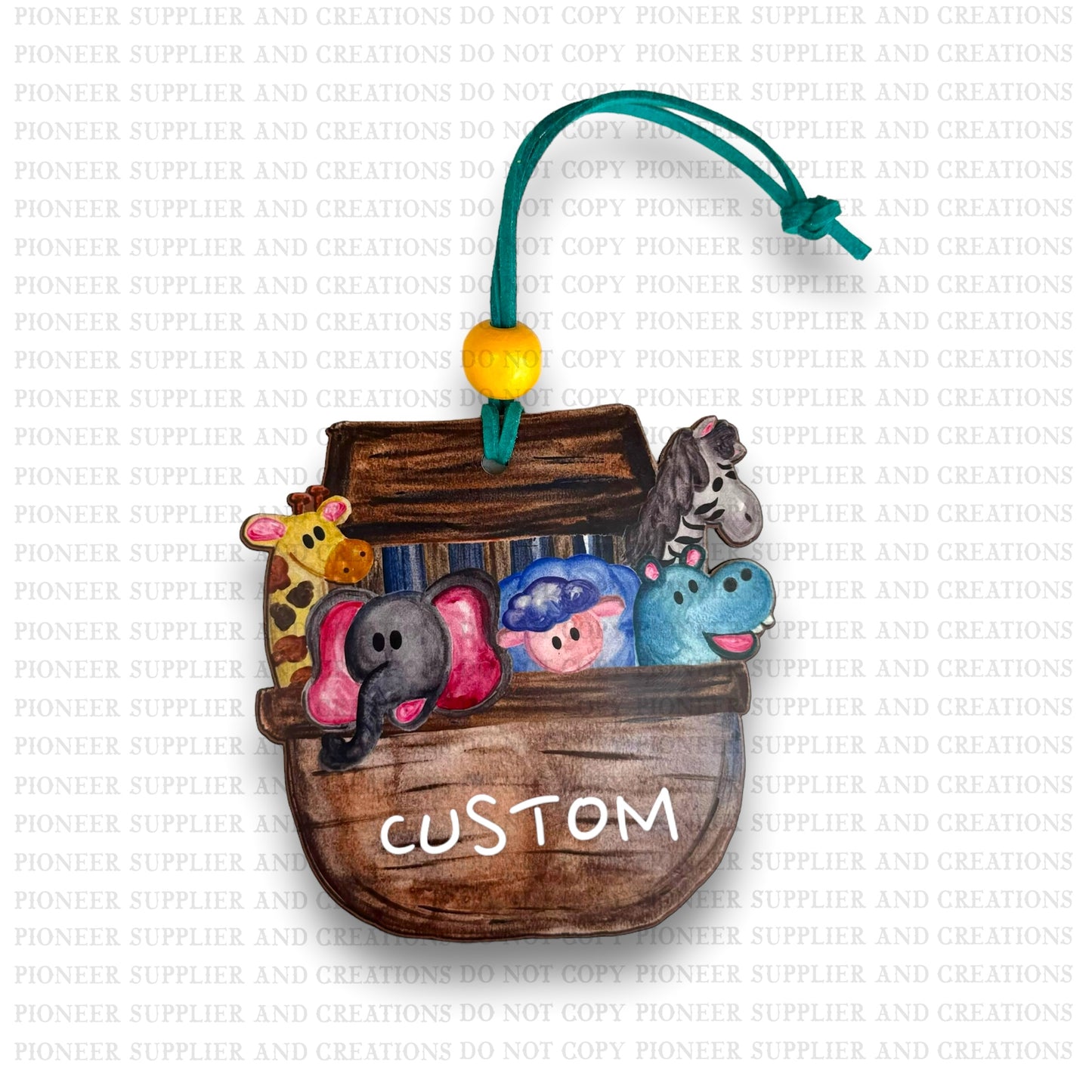 Noah's Ark Ornament Sublimation Blank