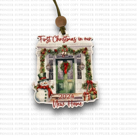 First Christmas New Home Ornament Sublimation Blank