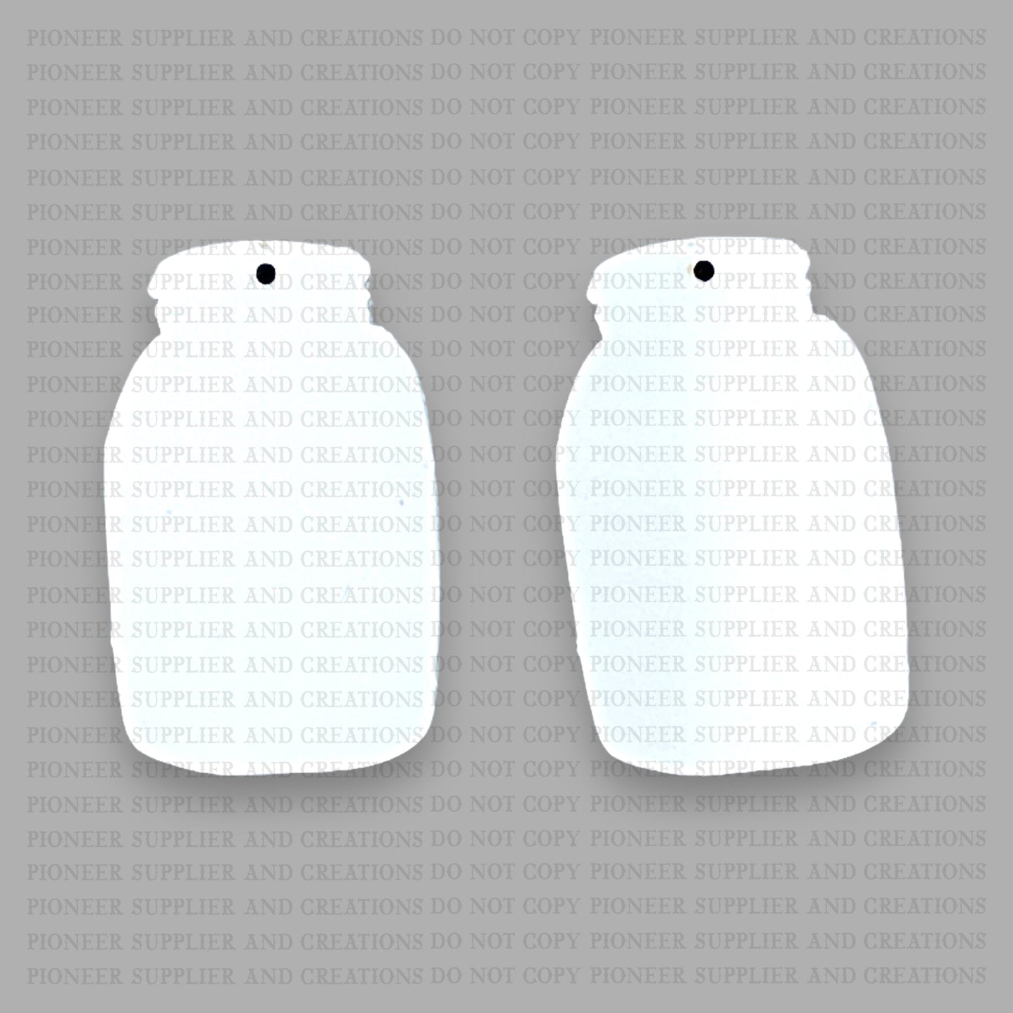 Be A Light Mason Jar Earring Sublimation Blanks | Exclusive Alicia Ray Art