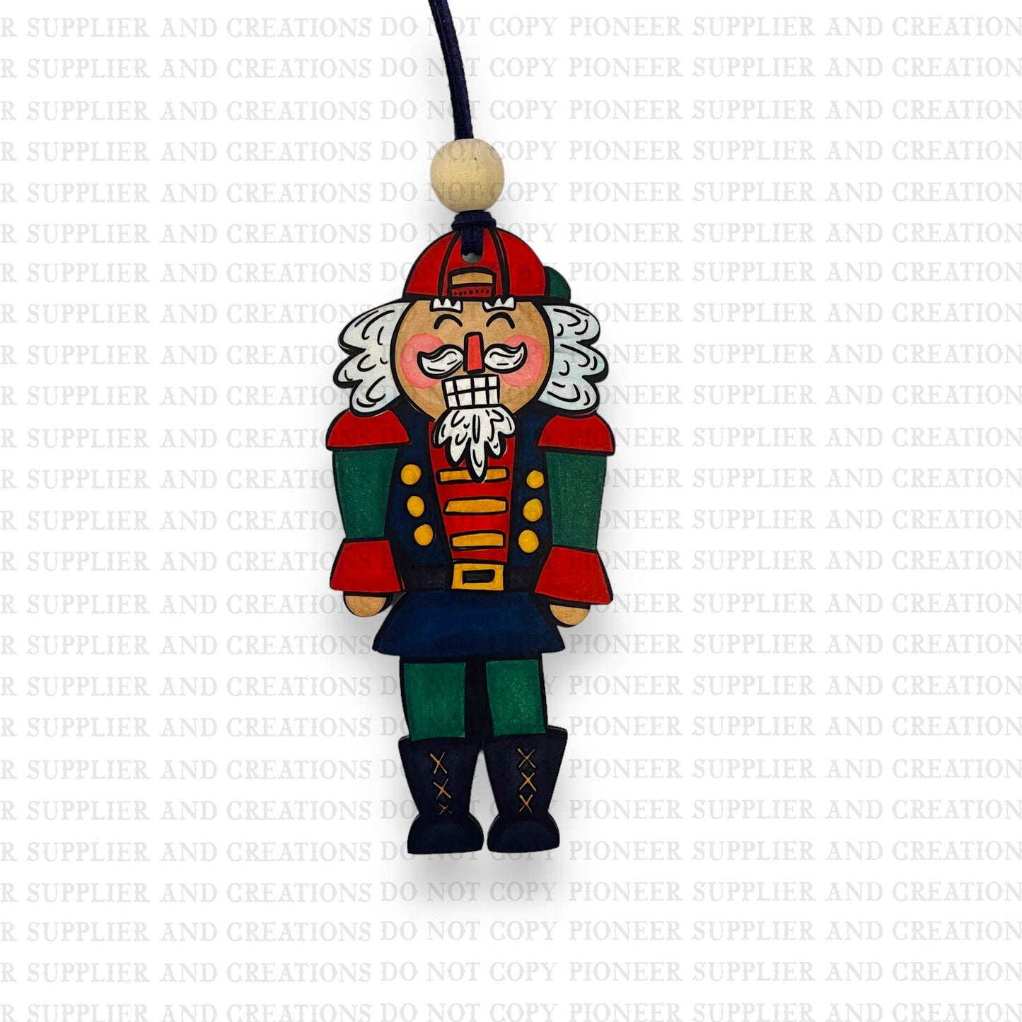 Backwards Hat Nutcracker Ornament Sublimation Blank | Exclusive Alicia Ray Art