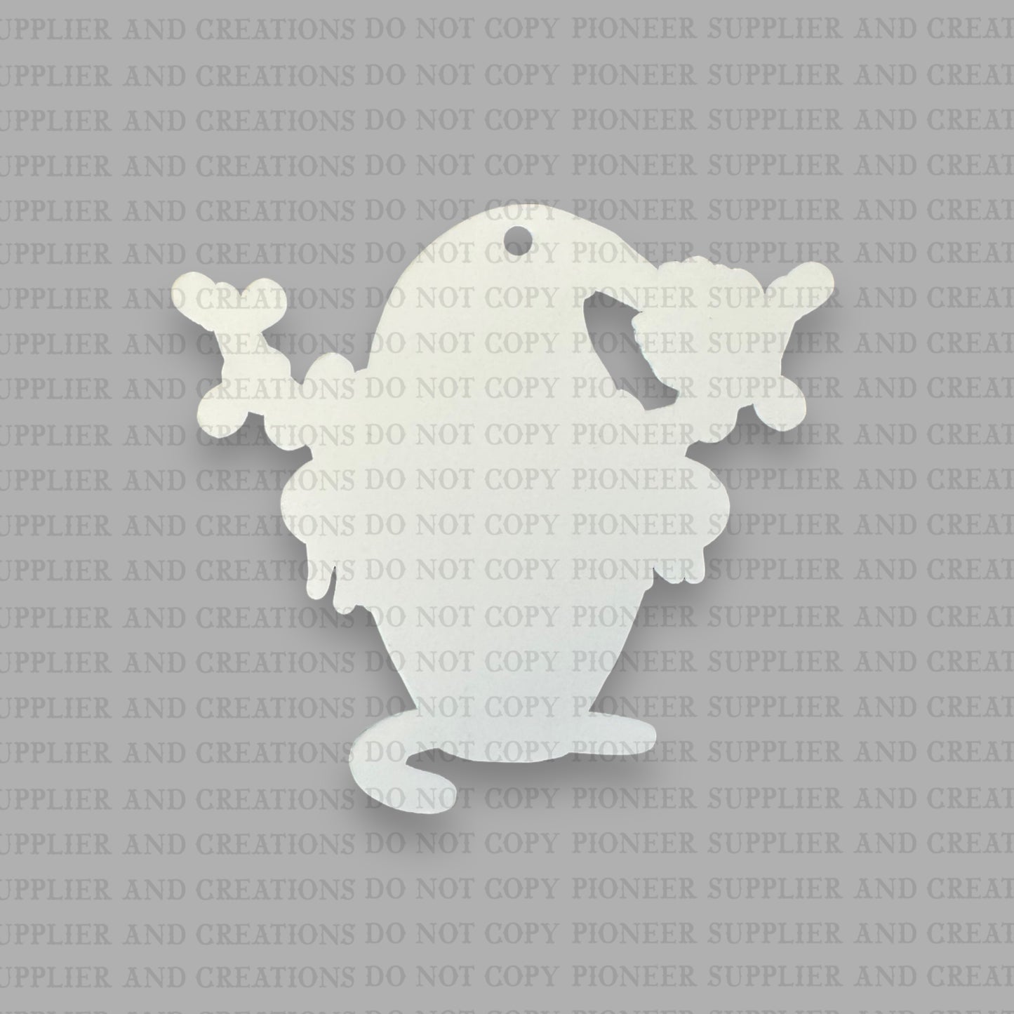 Christmas Highland Cow Ornament Sublimation Blank | Exclusive Monogram Moments