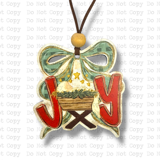 Joy Baby Jesus Ornament Sublimation Blank