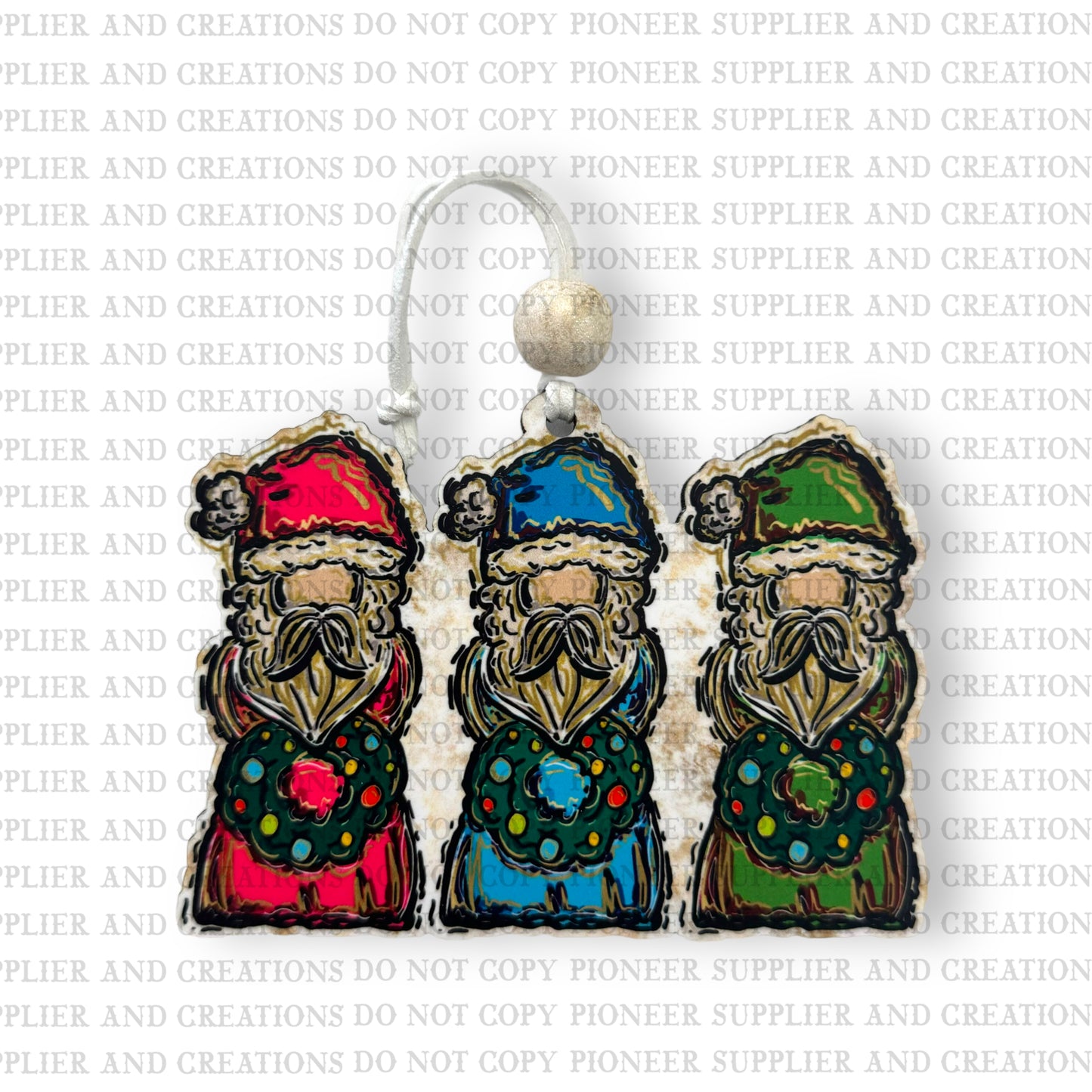 Old World Santa Trio Oranment Sublimation Blank | Exclusive Graphx & More
