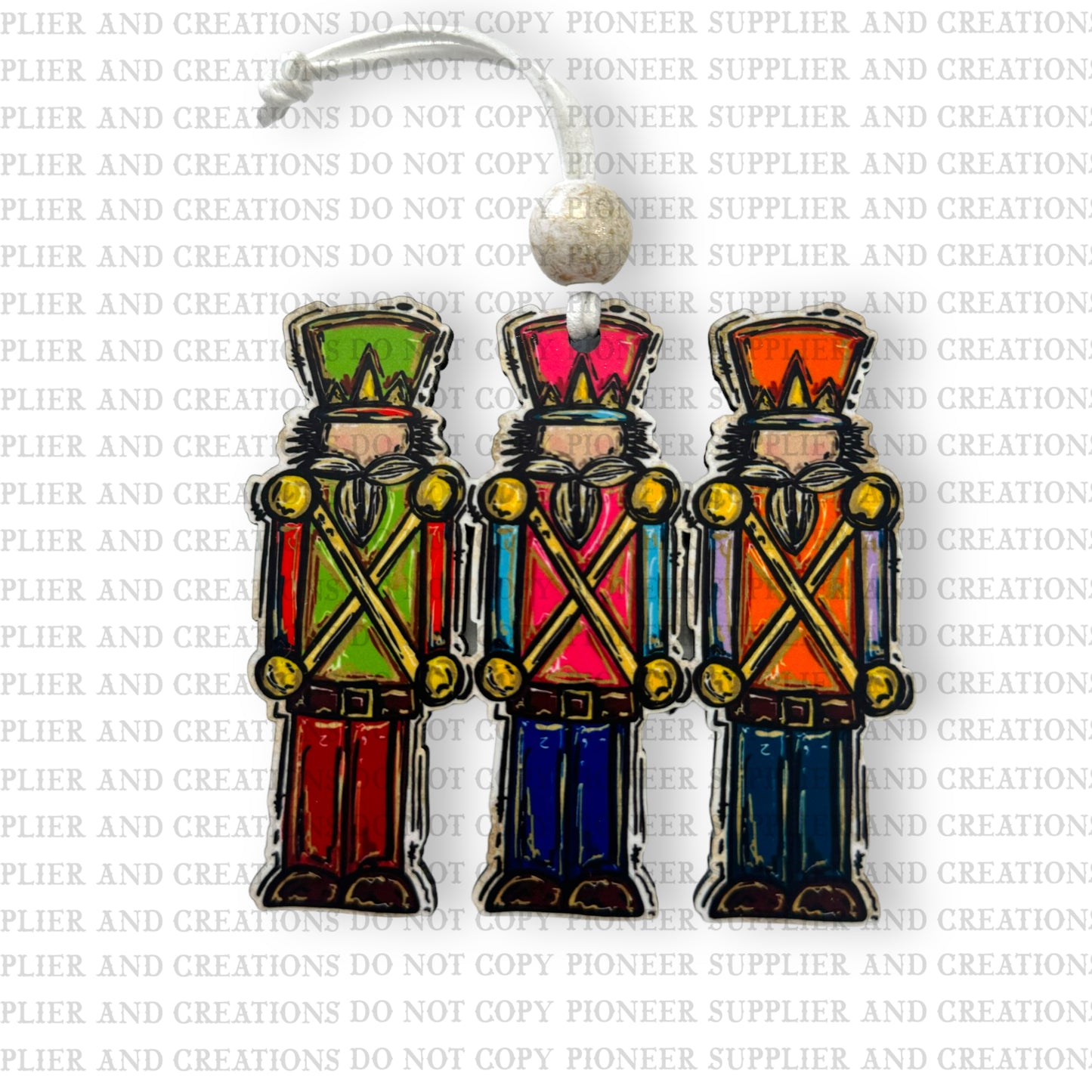 Nutcracker Trio Ornament Sublimation Blank | Exclusive Graphx & More