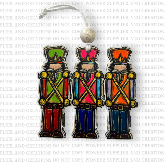 Nutcracker Trio Ornament Sublimation Blank | Exclusive Graphx & More