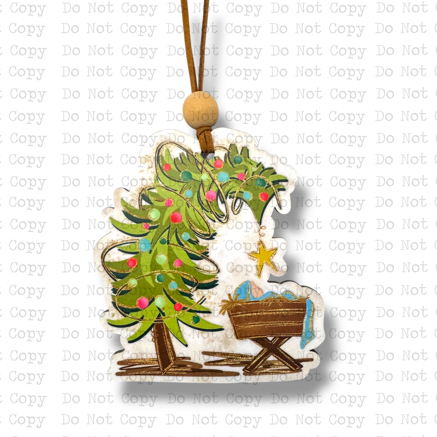 A Thrill Of Hope Baby Jesus Ornament Sublimation Blank