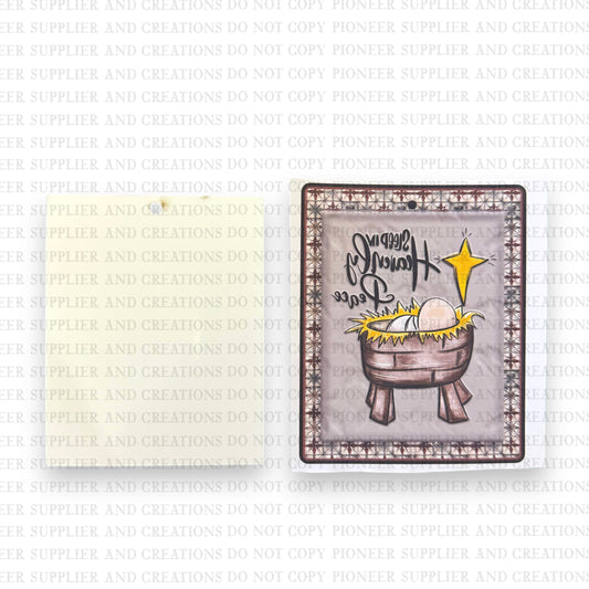 Sleep in Heavenly Peace Ornament Sublimation Blank
