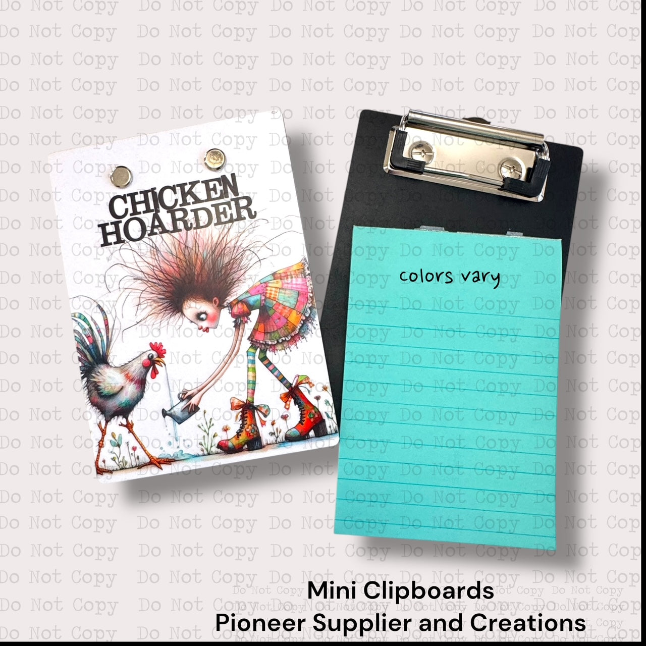 Chicken Hoarder Mini Clipboard Sublimation Blank Kit
