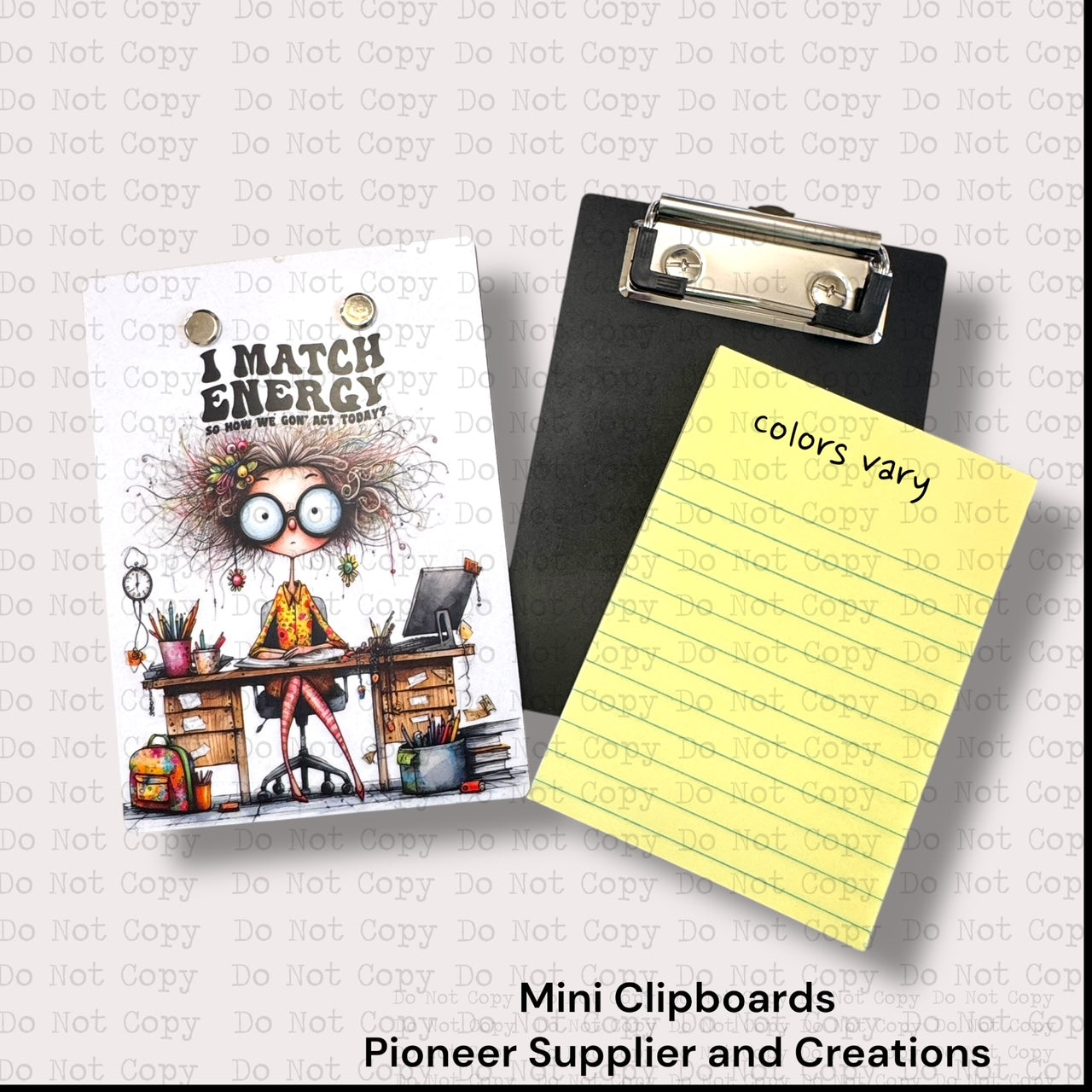 I Match Energy Mini Clipboard Sublimation Blank Kit