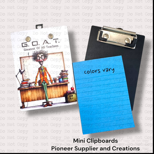 G.O.A.T. Mini Clipboard Sublimation Blank Kit