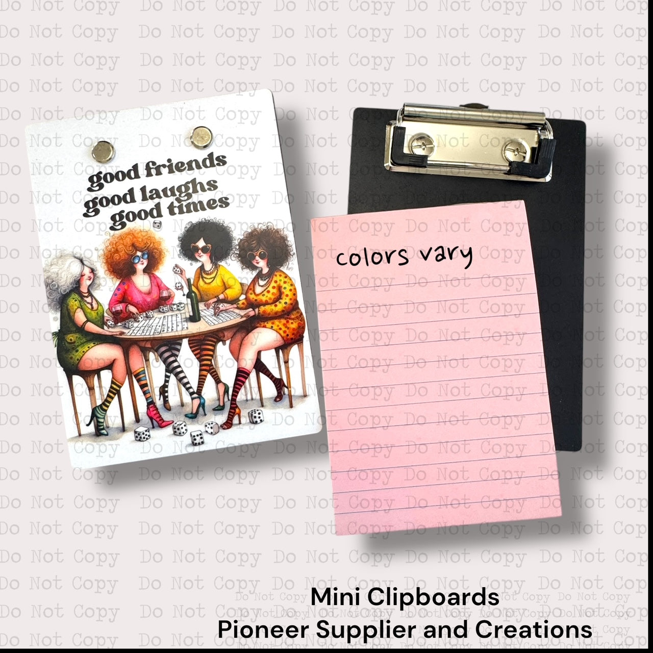 Good Friends Good Times Mini Clipboard Sublimation Blank Kit