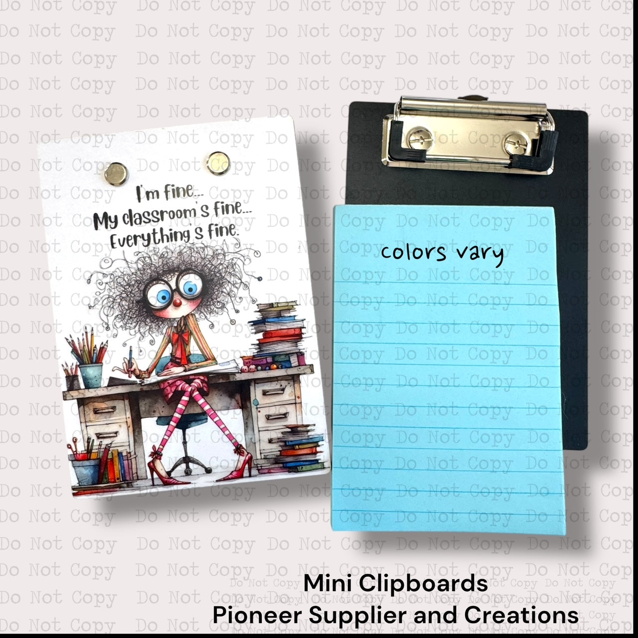 Everythings Fine Mini Clipboard Sublimation Blank Kit
