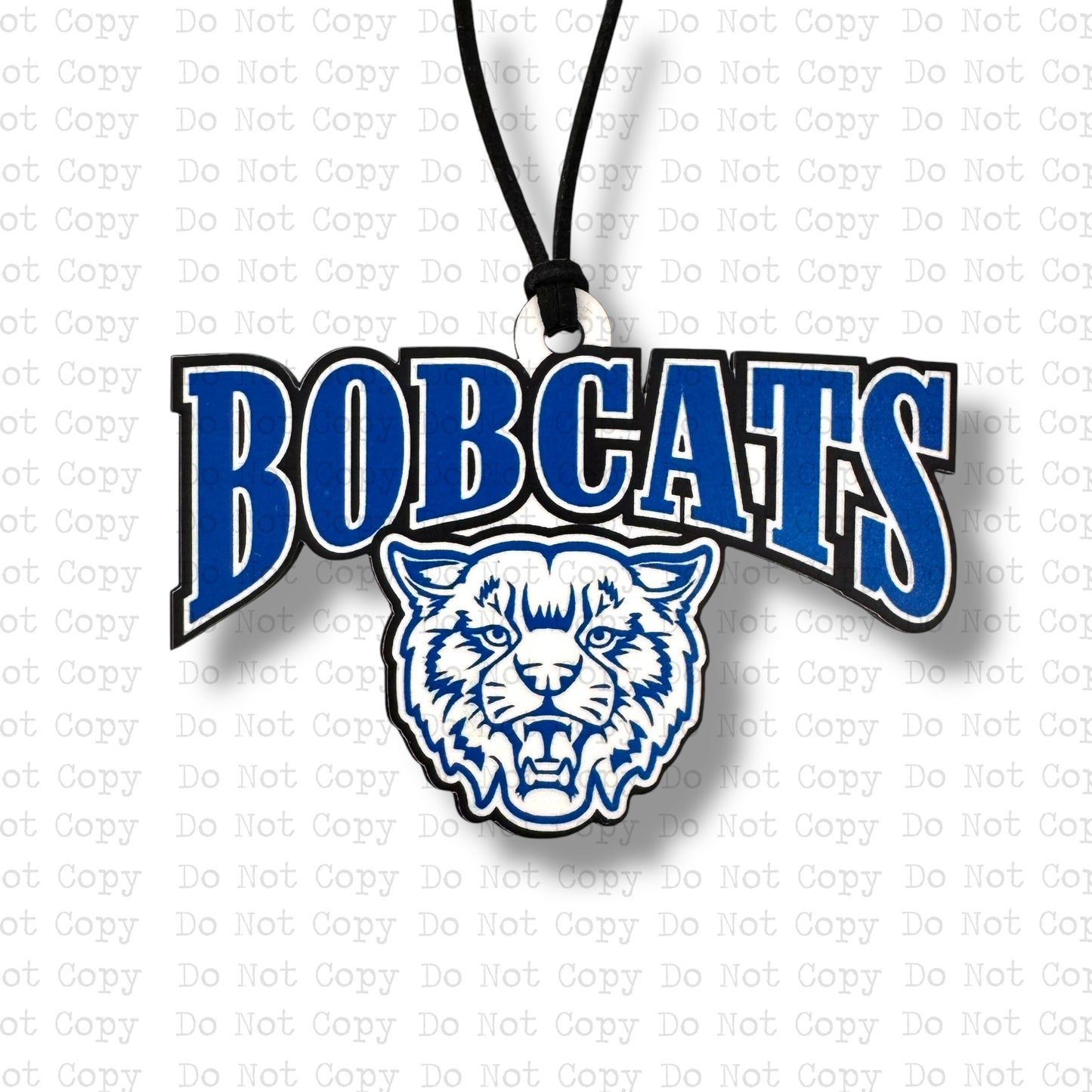 Bobcats Mascot Car Charm Sublimation Blank