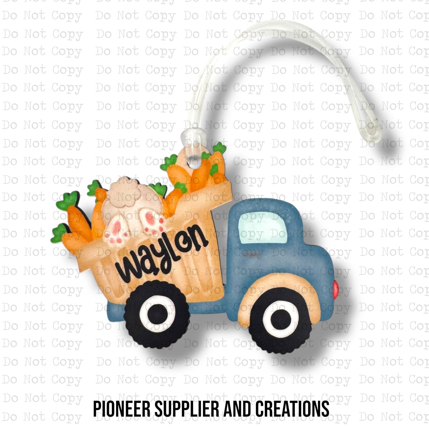 Dump Truck Basket Bag Tag Sublimation Blanks | MM