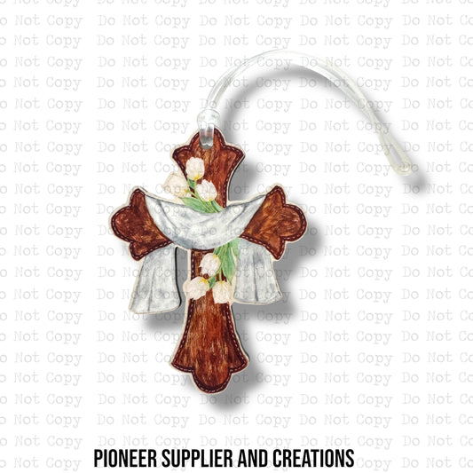 Easter Cross Bag Tag Sublimation Blank Kit