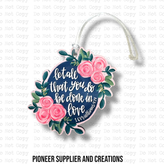 Done In Love Bag Tag Sublimation Blank Kit