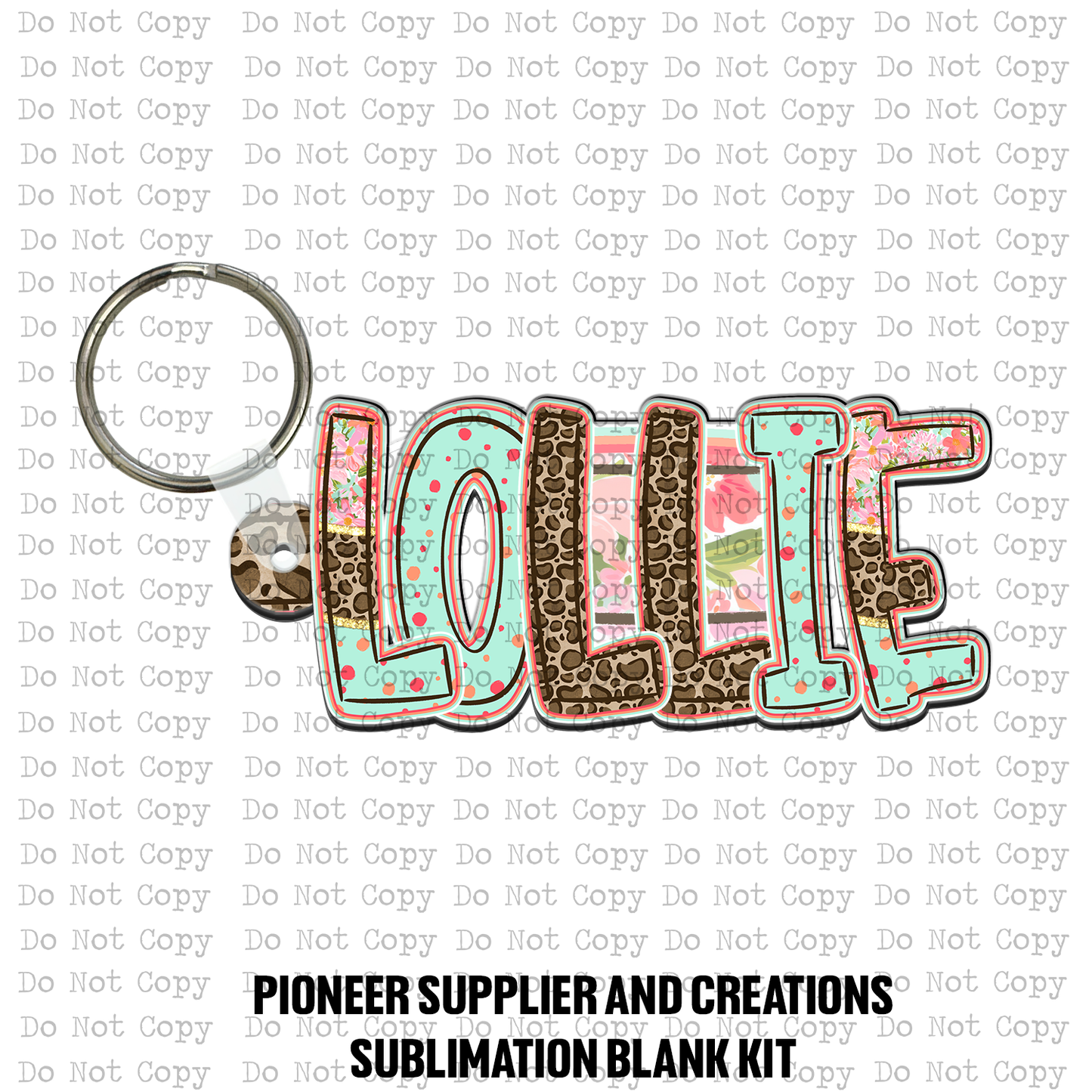 LOLLIE Blooming Safari Keychain Sublimation Blank Kit