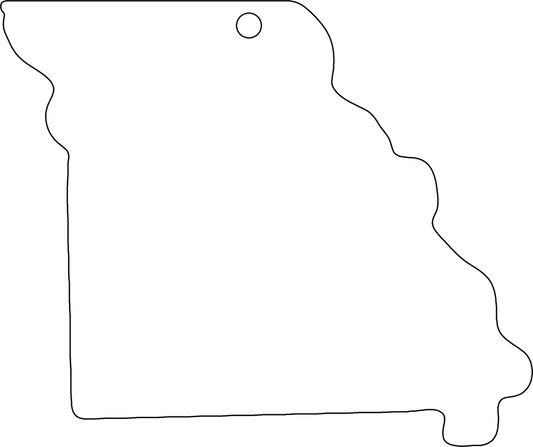 Missouri Ornament Sublimation Blank
