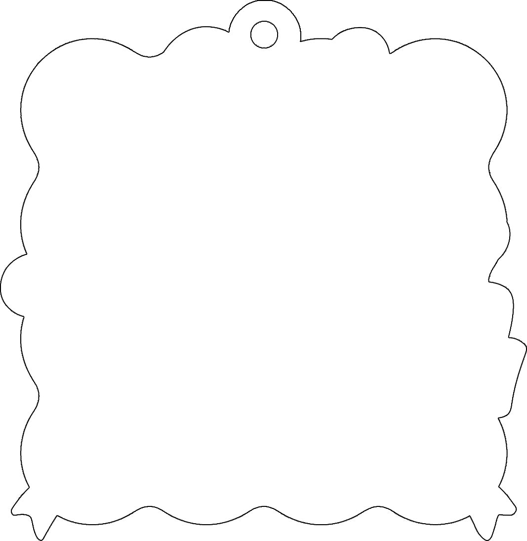 Mom Of Both Bright Painted Floral Car Charm Sublimation Blank