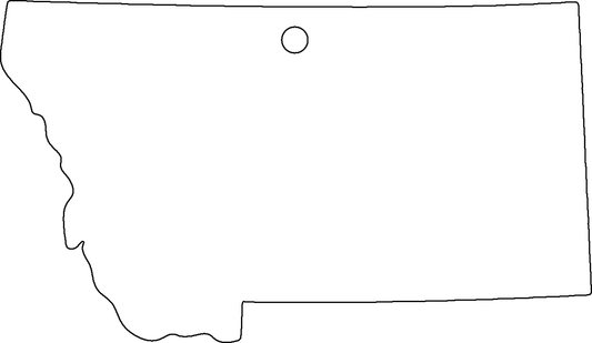 Montana Ornament Sublimation Blank