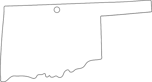 Oklahoma Ornament Sublimation Blank