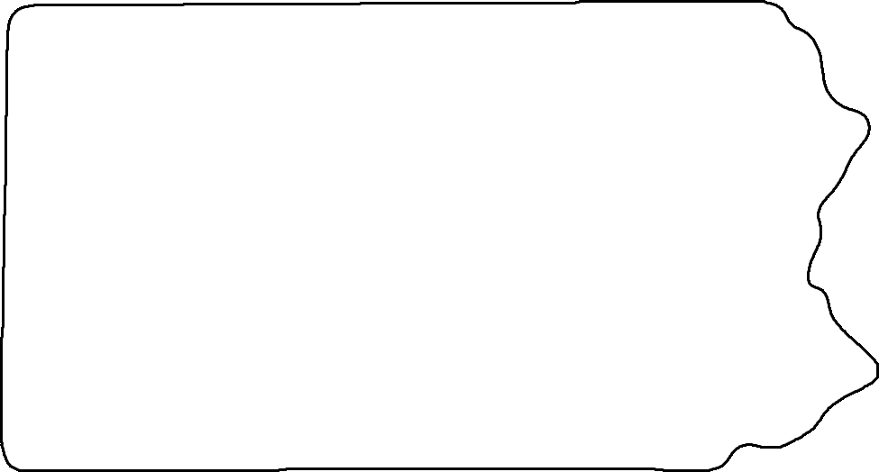 Pennsylvania Magnet Sublimation Blank