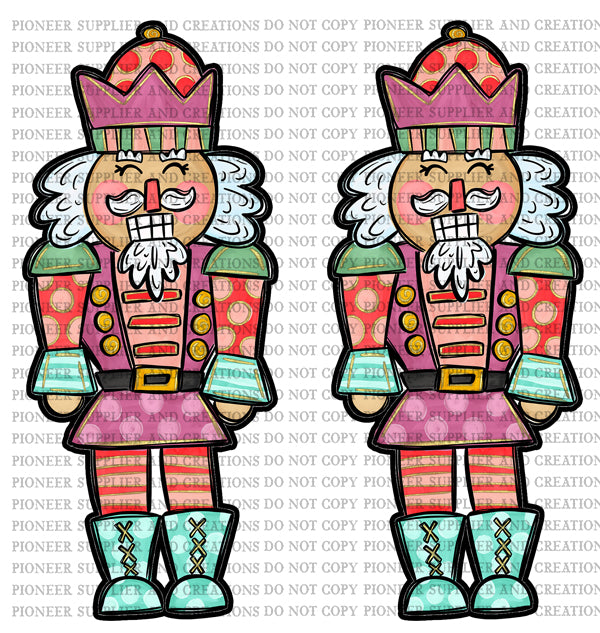 Pink Nutcracker Earring Sublimation Blanks