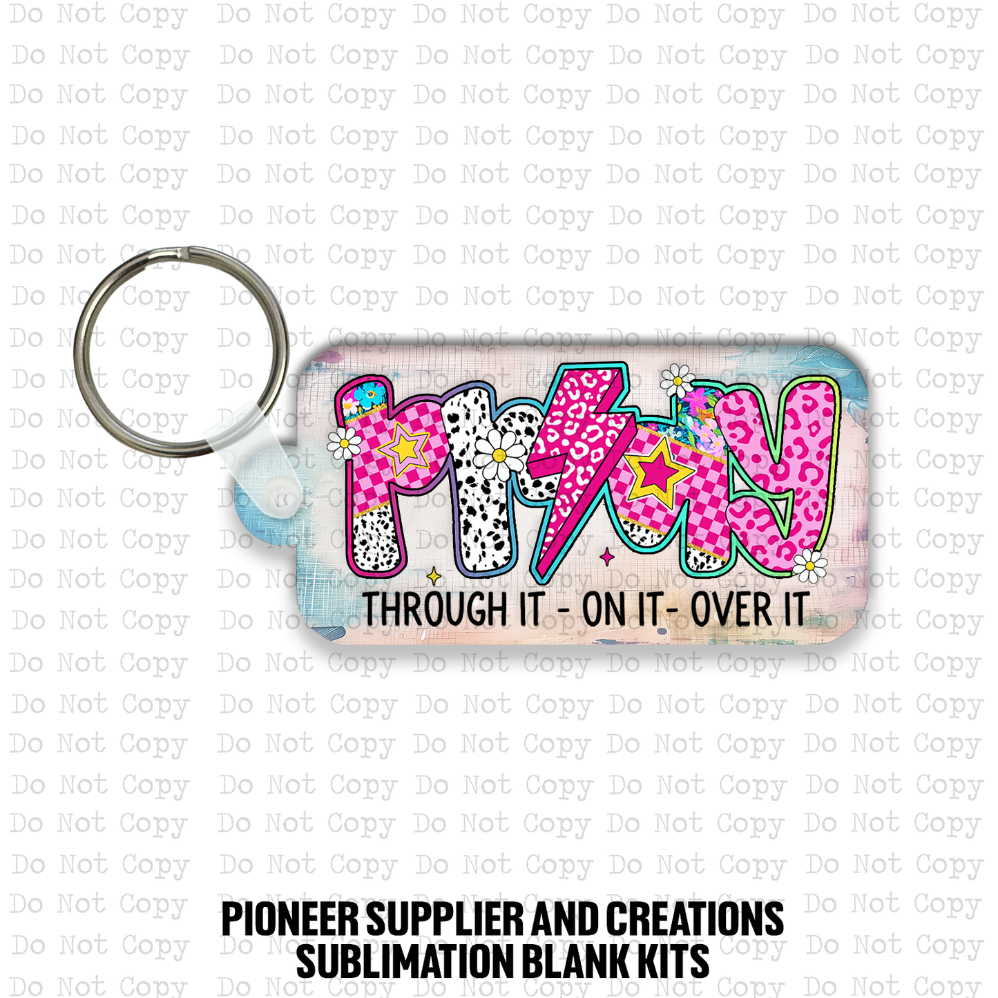 Pray Over It Keychain Sublimation Blank Kit