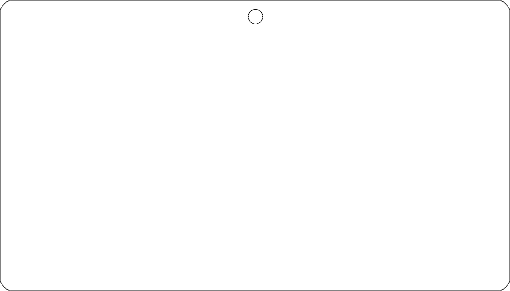Rectangle Lanyard Badge Sublimation Blank