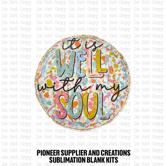 Well With My Soul Badge Reel Sublimation Blanks | Exclusive