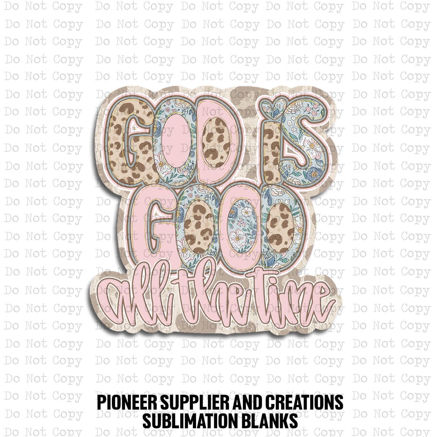 God Is Good Muted Badge Reel Sublimation Blanks | Exclusive