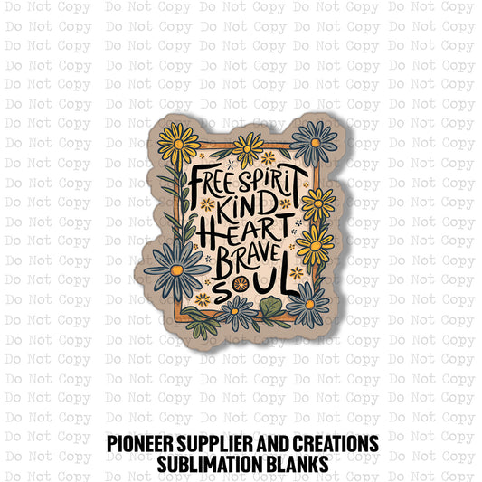 Brave Soul Badge Reel Sublimation Blanks | Exclusive