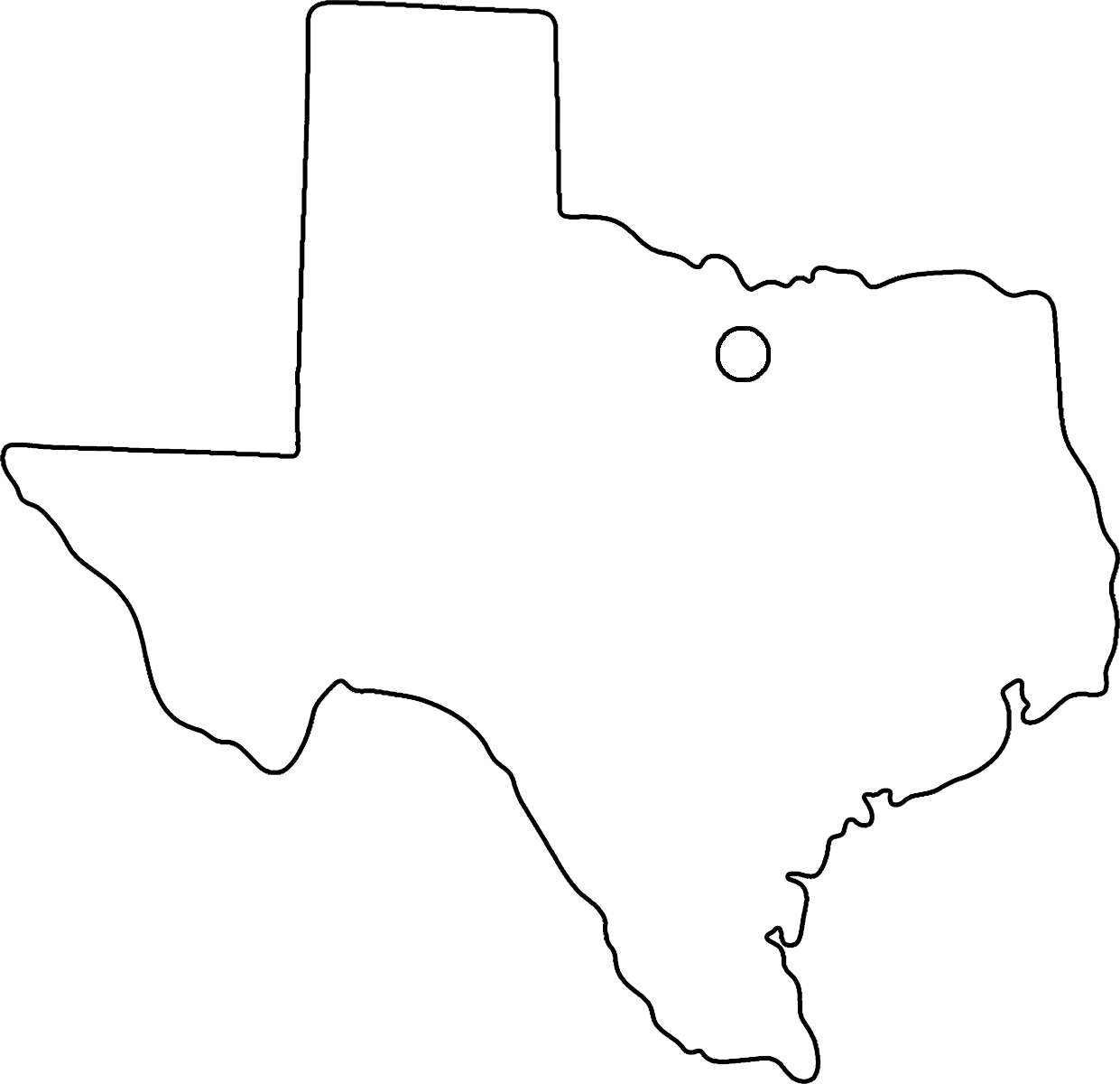 Texas Ornament Sublimation Blank
