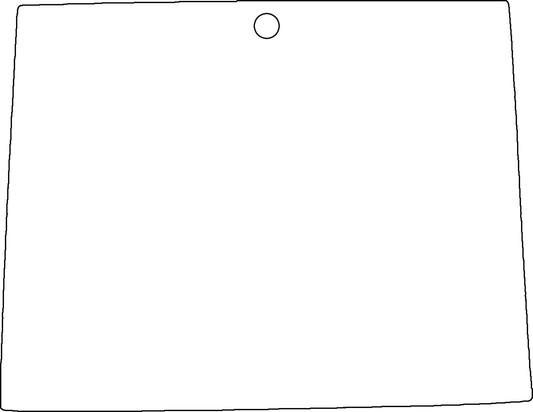 Wyoming Ornament Sublimation Blank