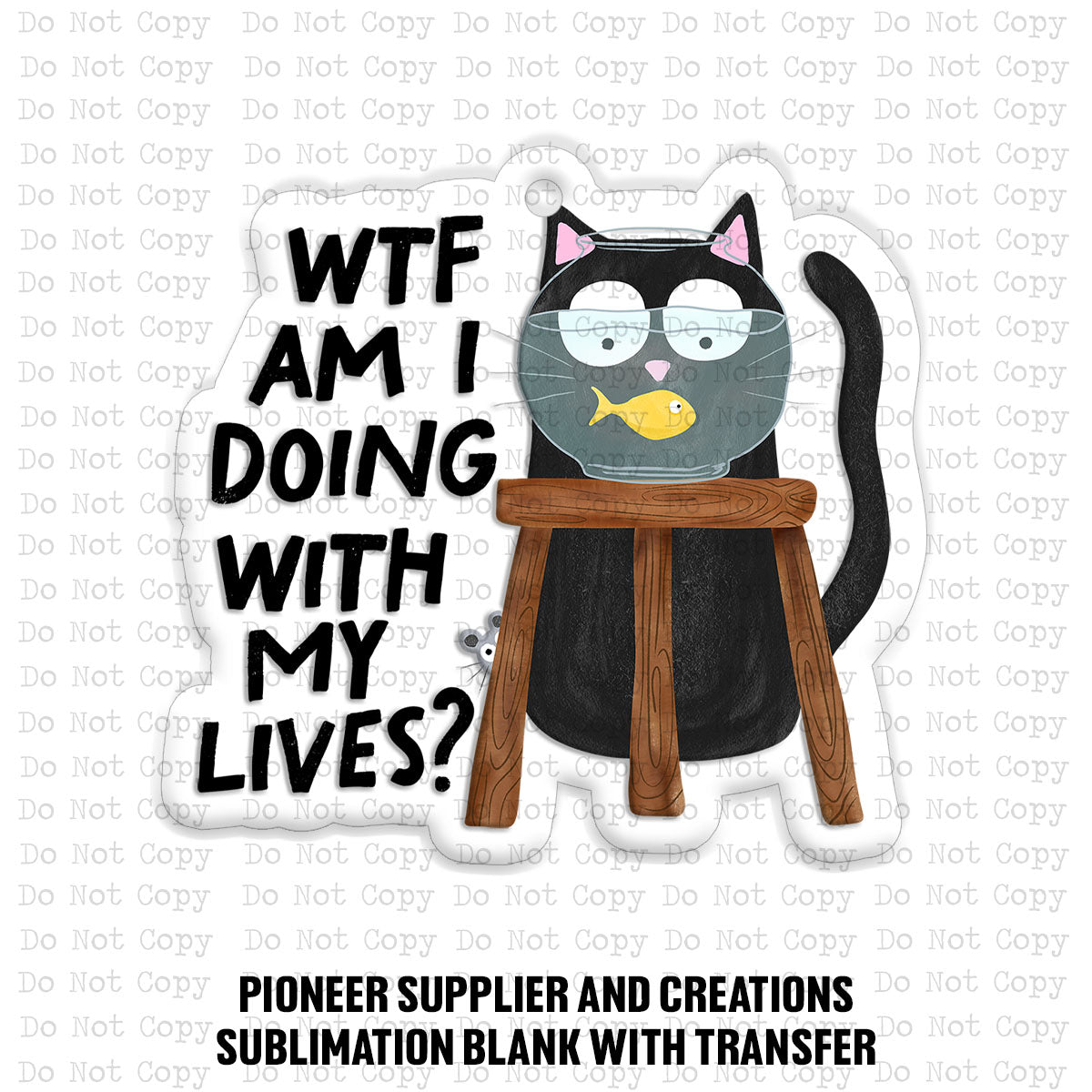 What Am I Doing With My Lives Car Charm Sublimation Blank | TRS