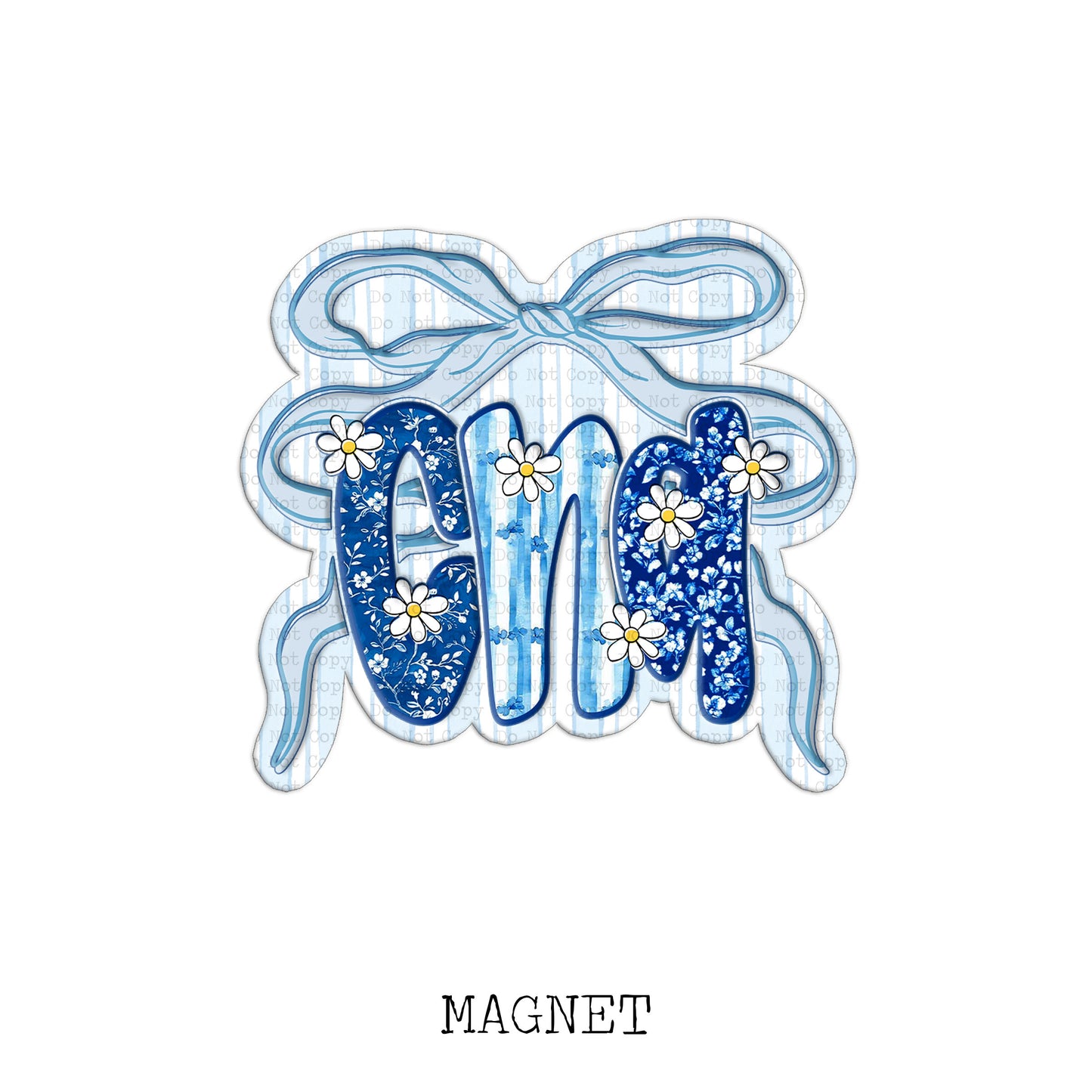 CNA Chinoiserie Bow Magnet Sublimation Blank Kit