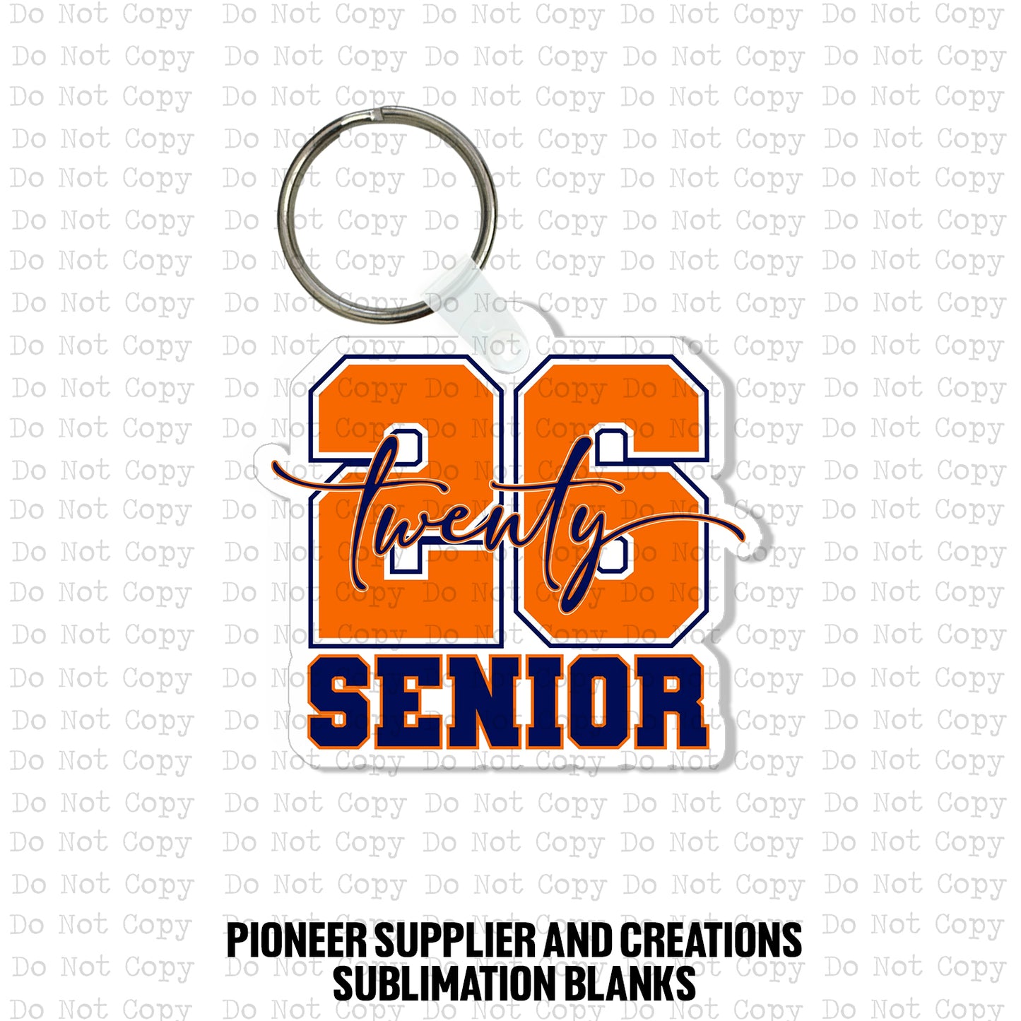 Custom Withers Senior 2026 Keychain Sublimation Blank Kit