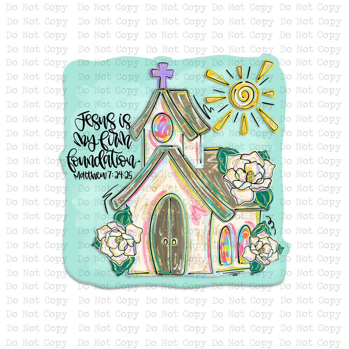 Jesus Is My Firm Foundation Magnet Sublimation Blank Kit | JC&D
