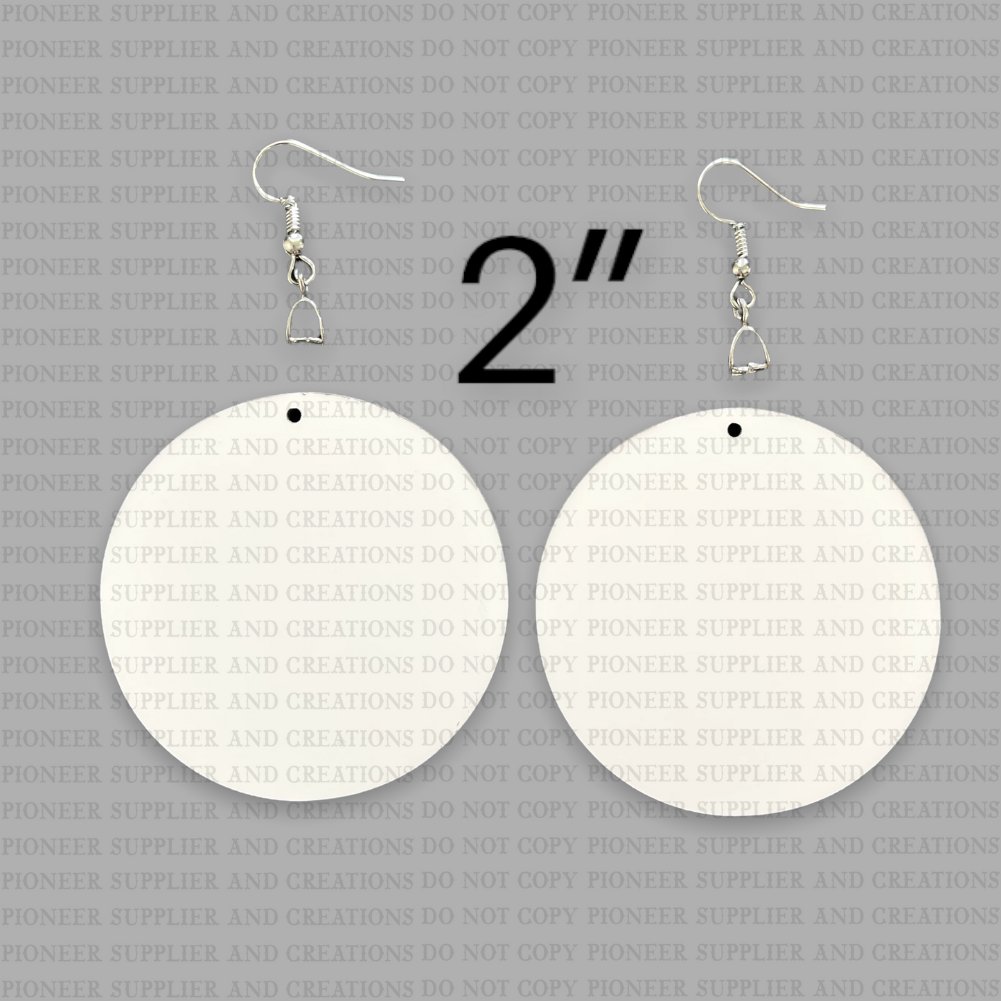 2" Circle Earring Sublimation Blanks