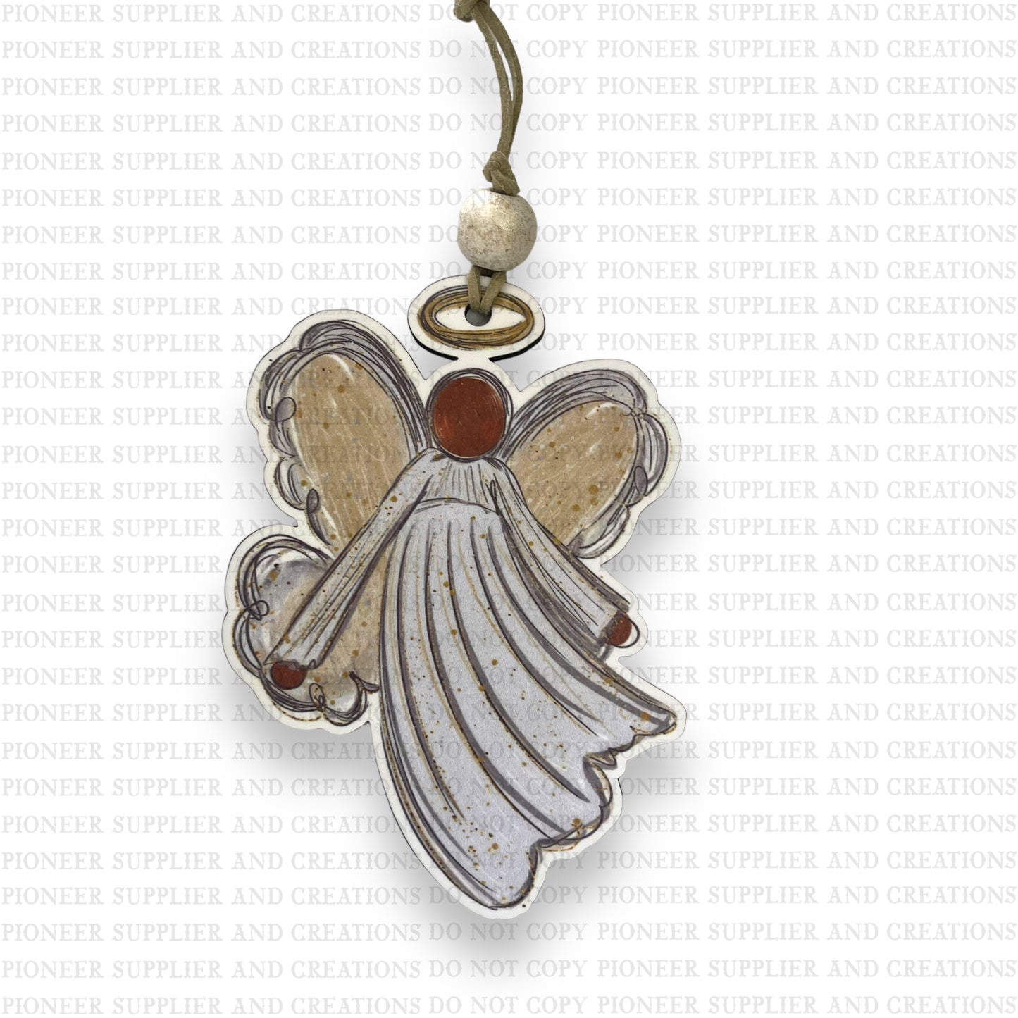 Adult Angel Shaped Ornament Sublimation Blank | Exclusive Pixel Pop